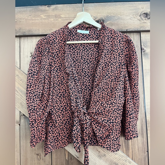 Doen | Cherry Print Amaranta Top | M - Picture 5 of 6